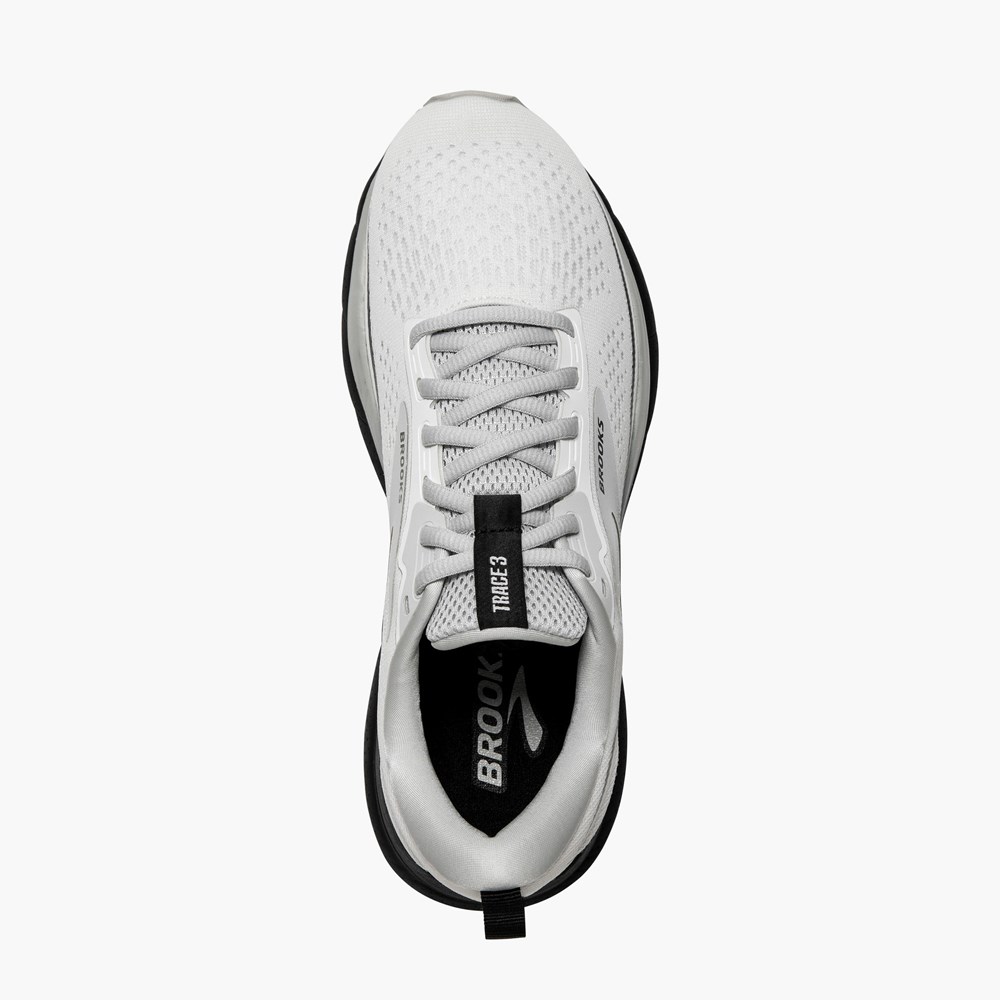 Chaussures Running Route Brooks Trace 3 Blanche Noir Femme | UCI-0831575